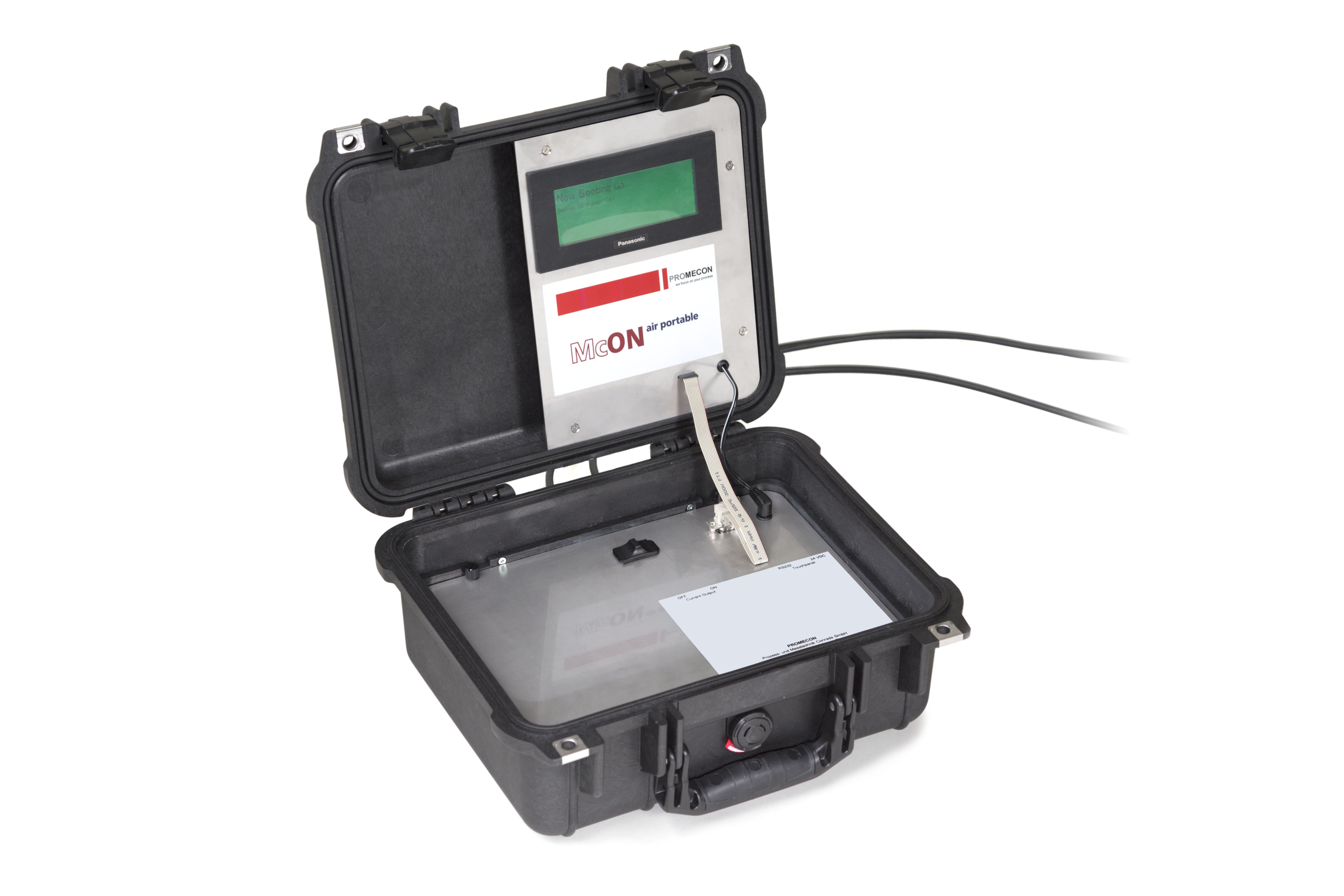 Medidor portátil de caudal de gases | McON Air Portable | PROMECON